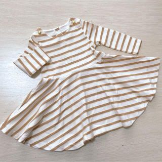 プチバトー(PETIT BATEAU)の☆美品☆ PETIT BATEAU プチバトー ワンピース 12m/74cm(ワンピース)