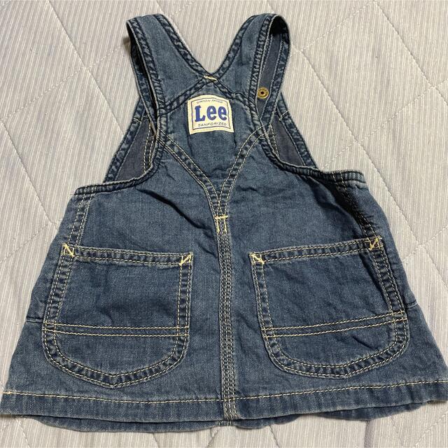 Lee(リー)のLee デニムサロペットスカート キッズ/ベビー/マタニティのベビー服(~85cm)(ワンピース)の商品写真