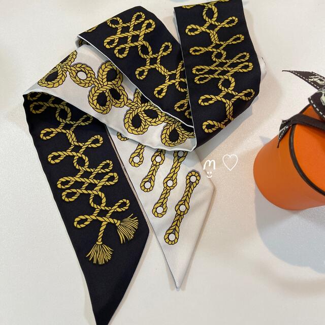 HERMES エルメス ツイリー 飾緒とブランデンブルク飾り シルクスカーフ