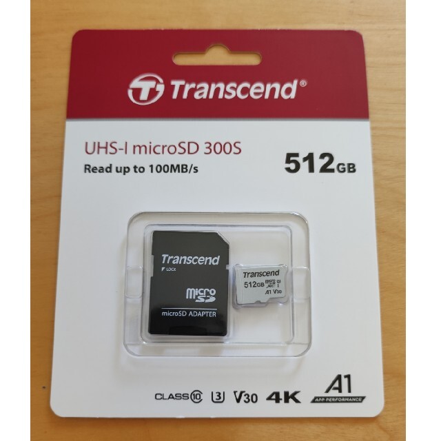 Transcend microSD 512GB TS512GUSD300S-A