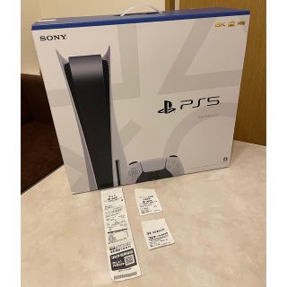 ソニー(SONY)の【即発送】play station5 ps5 本体　保証書付き(家庭用ゲーム機本体)