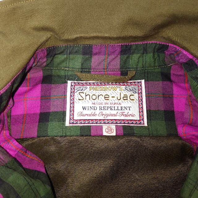 PHERROW'S(フェローズ)のPherrow's Shore-Jac olive　M メンズのジャケット/アウター(ブルゾン)の商品写真