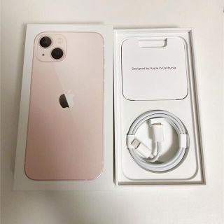 アイフォーン(iPhone)のiPhone13 128GB ピンク SIMフリー バッテリー交換済み(スマートフォン本体)