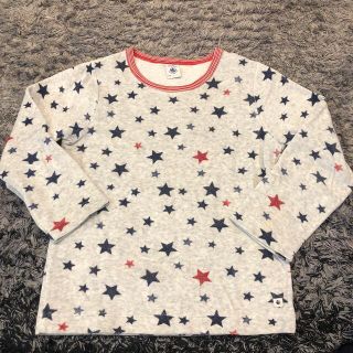 プチバトー(PETIT BATEAU)のプチバトー  116センチ　ベロア　トレーナー  部屋着　スター柄　男の子　長袖(Tシャツ/カットソー)