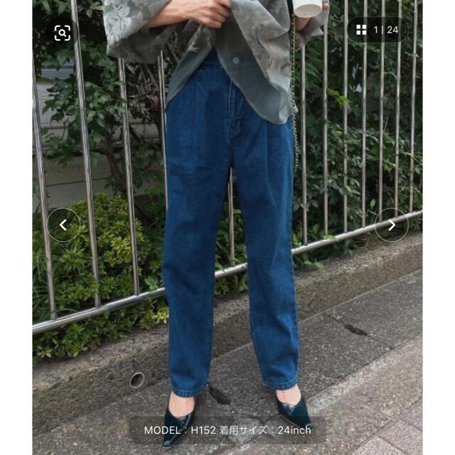 Ameri VINTAGE(アメリヴィンテージ)のAMERI JAPAN DENIM LOOSE TAPERED PANTS レディースのパンツ(デニム/ジーンズ)の商品写真