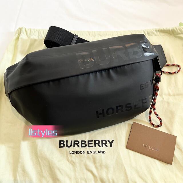 BURBERRY バーバリー ホースフェリープリント ソニー バムバッグ 送料