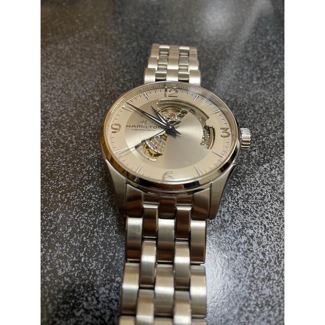 Hamilton(ハミルトン)の【10/3中 SALE】ハミルトン ジャズマスター オープンハート ベージュ メンズの時計(腕時計(アナログ))の商品写真