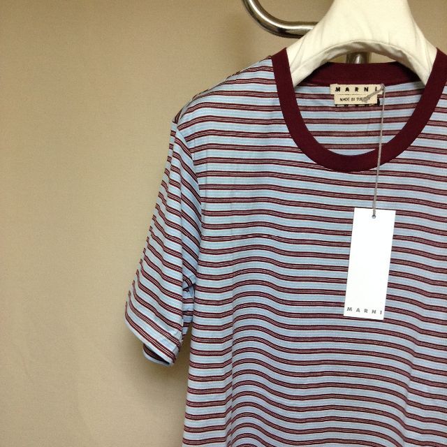 Marni(マルニ)の新品 50 20aw MARNI ボーダーパックT Tシャツ 3084B メンズのトップス(Tシャツ/カットソー(半袖/袖なし))の商品写真