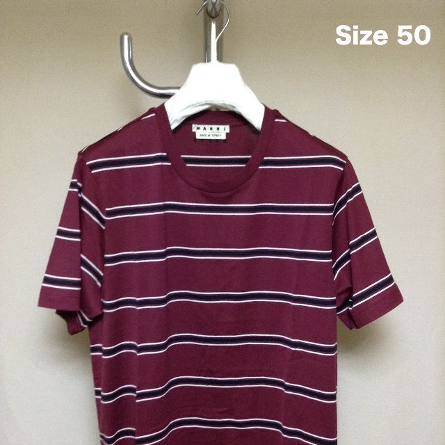 Marni(マルニ)の新品 50 20aw MARNI ボーダーパックT Tシャツ 3084C メンズのトップス(Tシャツ/カットソー(半袖/袖なし))の商品写真