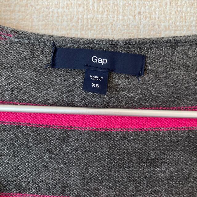 GAP(ギャップ)のGAP ボーダートップス　美品 レディースのトップス(ニット/セーター)の商品写真