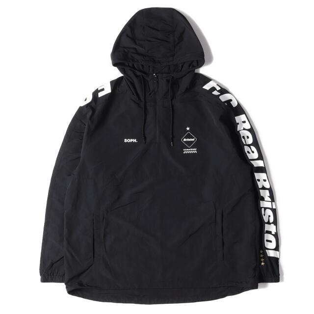 F.C.Real Bristol エフシーレアルブリストル ジャケット ハーフジップ アノラック パーカー HALF ZIP ANORAK 19SS ブラック 黒 L アウター ブルゾン【メンズ】【美品】メンズ