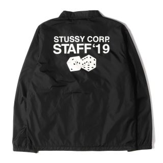 ステューシー(STUSSY)のSTUSSY ステューシー ジャケット スタッフ コーチジャケット Staff Coach Jacket 19SS ブラック 黒 レディース M アウター ブルゾン【メンズ】【中古】(その他)