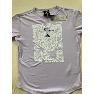 アディダス(adidas)の新品adidasパープルレディースTシャツS(Tシャツ(半袖/袖なし))