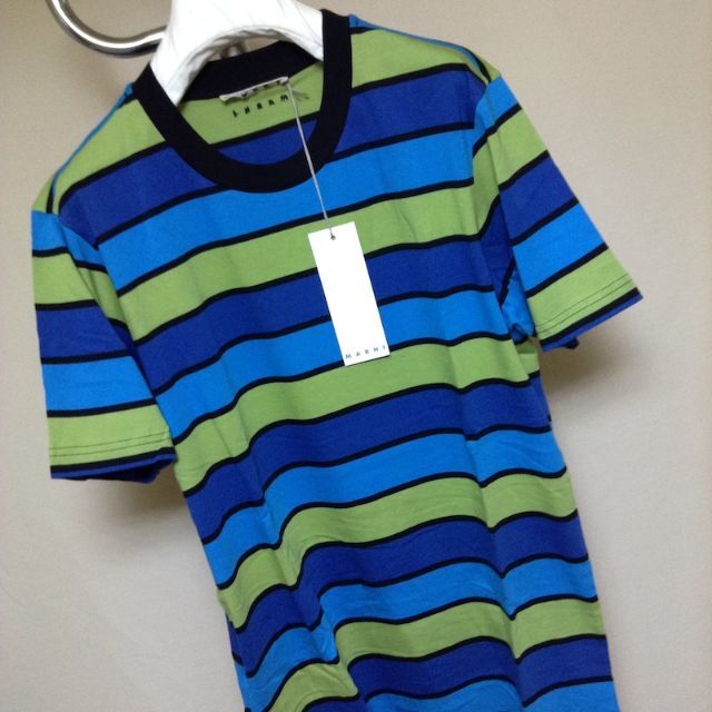 新品 46 22ss MARNI ボーダーパックT Tシャツ 2888