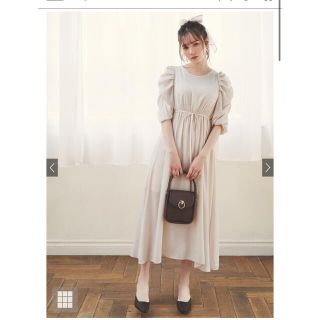 グレイル(GRL)の【新品】GRL完売ぺチコート・ﾘﾎﾞﾝﾍﾞﾙﾄ付きバックレースアップワンピース(ロングワンピース/マキシワンピース)