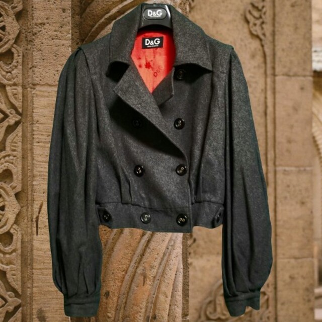 D&G(ディーアンドジー)のD&G DOLCE&GABBANA　ピーコート　ライダース　コート　ジャケット レディースのジャケット/アウター(ピーコート)の商品写真