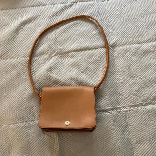 ザラ(ZARA)の送料込！ZARAクロスバックフェイクレザー茶色(ショルダーバッグ)