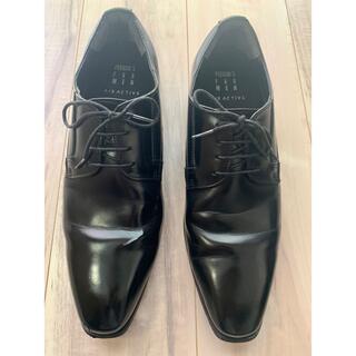 革靴　BLACK プレーントゥ　スクエアトゥ　27cm(ドレス/ビジネス)