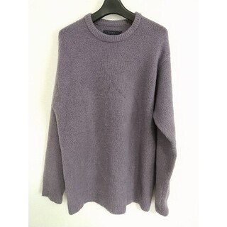 レイジブルー(RAGEBLUE)のRAGEBLUE カラー ニット Ｌサイズ 紫 パープル レイジブルー セーター(ニット/セーター)