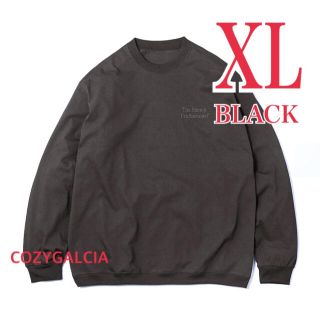 ワンエルディーケーセレクト(1LDK SELECT)のENNOY LONG SLEEVE HEM RIB TEE BLACK XL(Tシャツ/カットソー(七分/長袖))