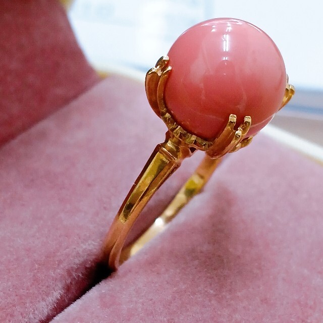 K18モモサンリング 10.3mm-