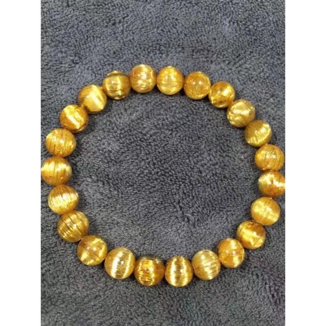 ⭐︎【天然】タイチンルチルクオーツ ブレスレット 8.2mm-