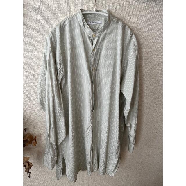 MAATEE&SONS SILK STRIPE PULL OVER SHIRTS