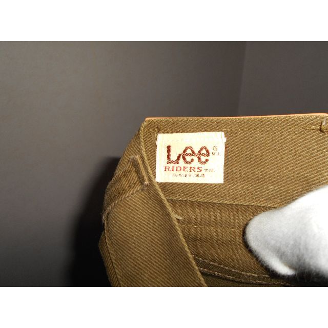 029082● Lee パンツ レザーパッチ 42TALONジップ