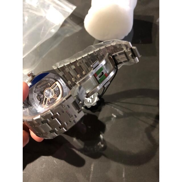国内即日発送　ラグスポ　自動巻き　最高級ステンレス　裏スケ メンズの時計(腕時計(アナログ))の商品写真
