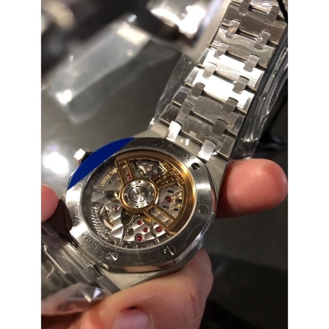 国内即日発送　ラグスポ　自動巻き　最高級ステンレス　裏スケ メンズの時計(腕時計(アナログ))の商品写真