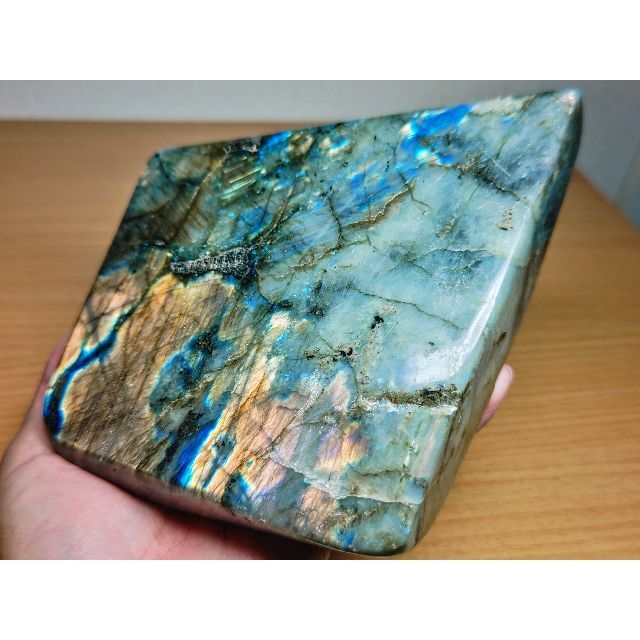 ラブラドライト 2kg 鑑賞石 原石 鉱物 自然石 誕生石 水石 置石 宝石