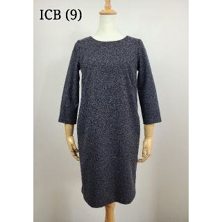 アイシービー(ICB)の美品(9)　icb カシミア混美ラインワンピース(ひざ丈ワンピース)