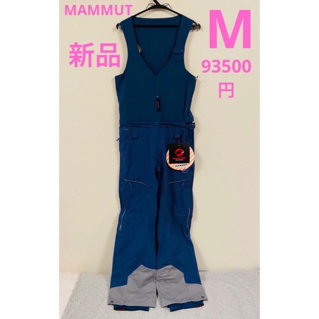 Mammut(マムート)のマムート　アルヴィアー　HS  ソフトビブ　パンツ　レディース　スノーパンツ　M スポーツ/アウトドアのスキー(ウエア)の商品写真