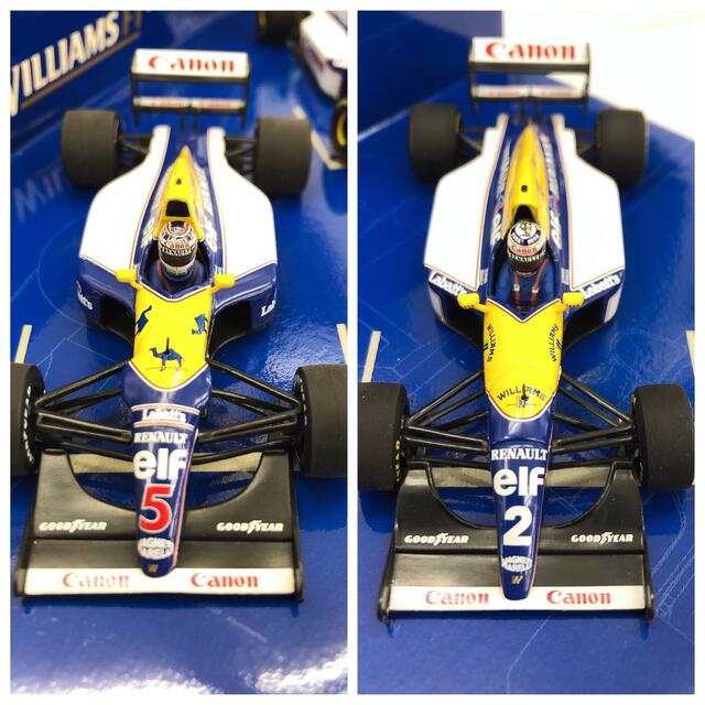 プロスト【限定】 ミニチャンプス ウィリアムズ 1/43 F1 FW14B FW15C