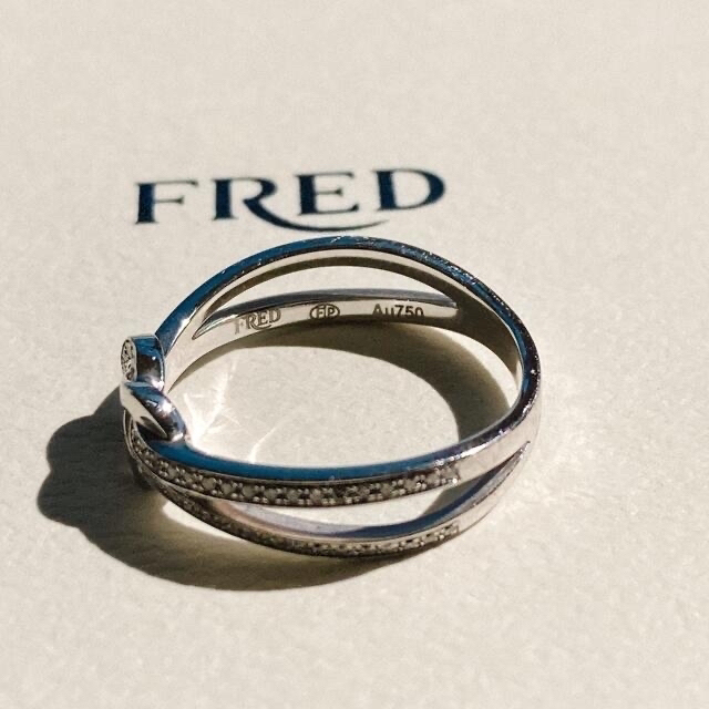 FRED(フレッド)のシャンス アンフィニ リング スモールモデル　K18ホワイトゴールドダイヤモンド レディースのアクセサリー(リング(指輪))の商品写真