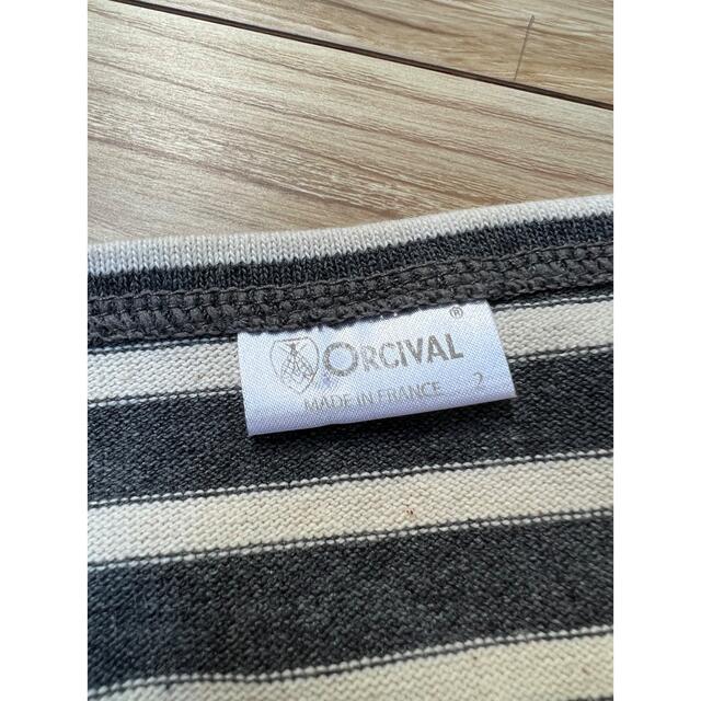 ORCIVAL(オーシバル)の希少なシルバーエンブレム「ORCIVAL」フランス製バスクシャツ  レディースのトップス(カットソー(長袖/七分))の商品写真