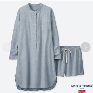 ユニクロ(UNIQLO)のユニクロ　イネスコットンリネンパジャマ(パジャマ)