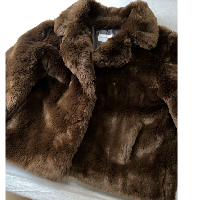 Lochie(ロキエ)のヴィンテージ古着　テディベアエコファージャケットコート　ブラウン レディースのジャケット/アウター(毛皮/ファーコート)の商品写真