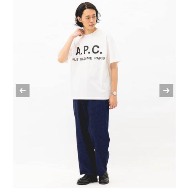 A.P.C.アーペーセー　EDIFICE別注オーバーサイズロゴプリントTシャツ