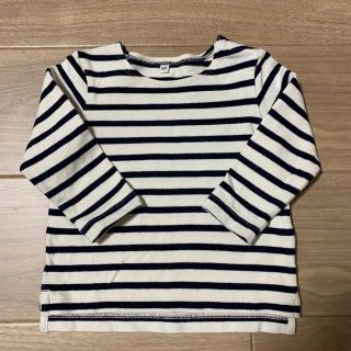 ムジルシリョウヒン(MUJI (無印良品))の無印良品 MUJI ボーダーカットソー　100サイズ(Tシャツ/カットソー)