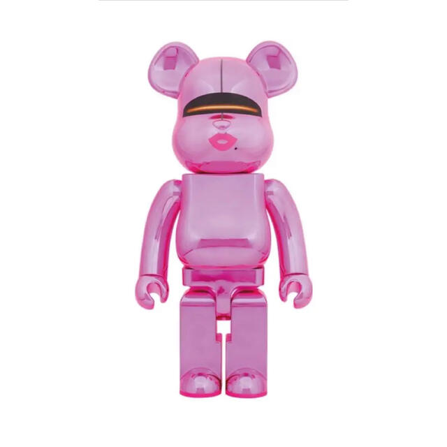 BE@RBRICK(ベアブリック)の訳あり　BE@RBRICK SORAYAMA×2G PINK GOLD Ver. ハンドメイドのおもちゃ(フィギュア)の商品写真