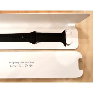 アップルウォッチ(Apple Watch)の最新版 Apple Watch HERMES エルメス スポーツバンド ブラック(ラバーベルト)