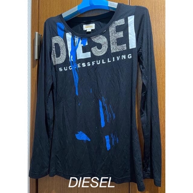 DIESEL(ディーゼル)の未使用　DIESEL L レディース　トップス　ブラック　ロゴ レディースのトップス(シャツ/ブラウス(長袖/七分))の商品写真