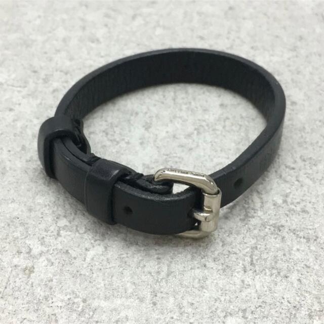 【美品】LOUIS VUITTON レザーブレスレット ルイヴィトン ブラック