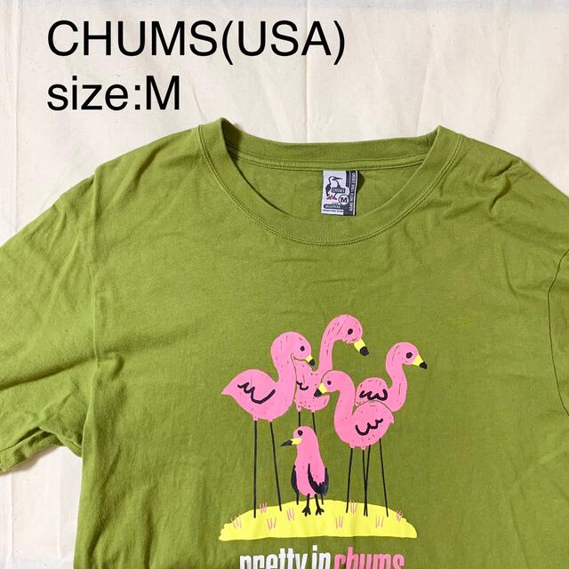 CHUMS(チャムス)のCHUMS(USA)コットングラフィックTシャツ　フラミンゴ メンズのトップス(Tシャツ/カットソー(半袖/袖なし))の商品写真