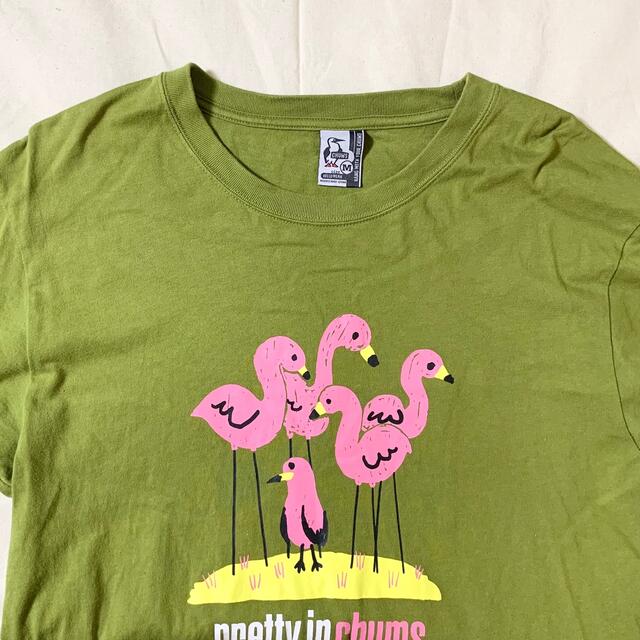 CHUMS(チャムス)のCHUMS(USA)コットングラフィックTシャツ　フラミンゴ メンズのトップス(Tシャツ/カットソー(半袖/袖なし))の商品写真