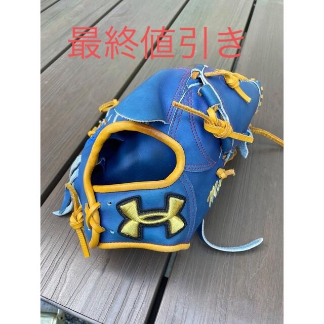 UNDER ARMOUR(アンダーアーマー)のUNDER ARMOUR軟式野球 ピッチャーグローブ 右投げ ブルー スポーツ/アウトドアの野球(グローブ)の商品写真