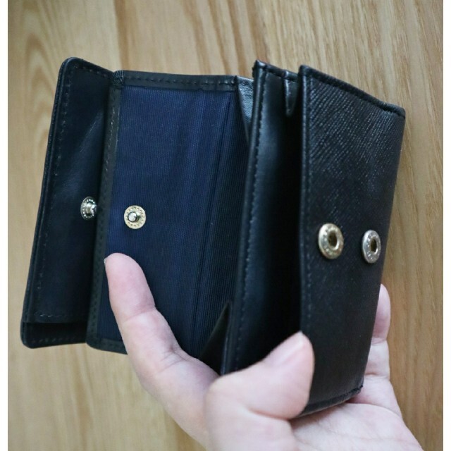 LANVIN en Blue ランバンオンブルー 三つ折り財布 ブラック
