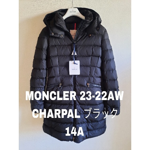 新品登場 22-23AW - MONCLER 新品⭐MONCLER ブラック 希少14A CHARPAL