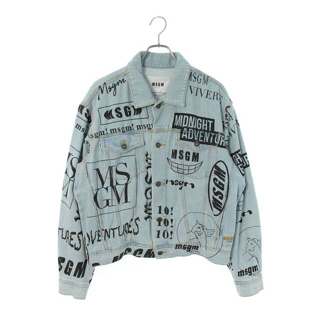 【美品】MSGM ペイント Gジャン デニムジャケット　M 40